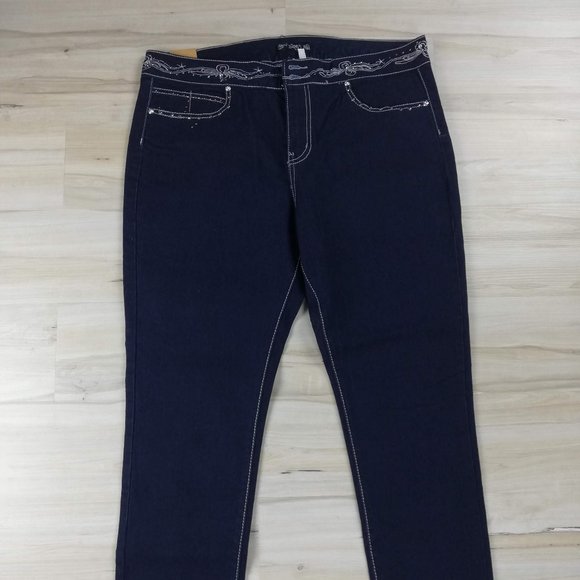 Straight Leg Denim Pants - Picture 2 of 13